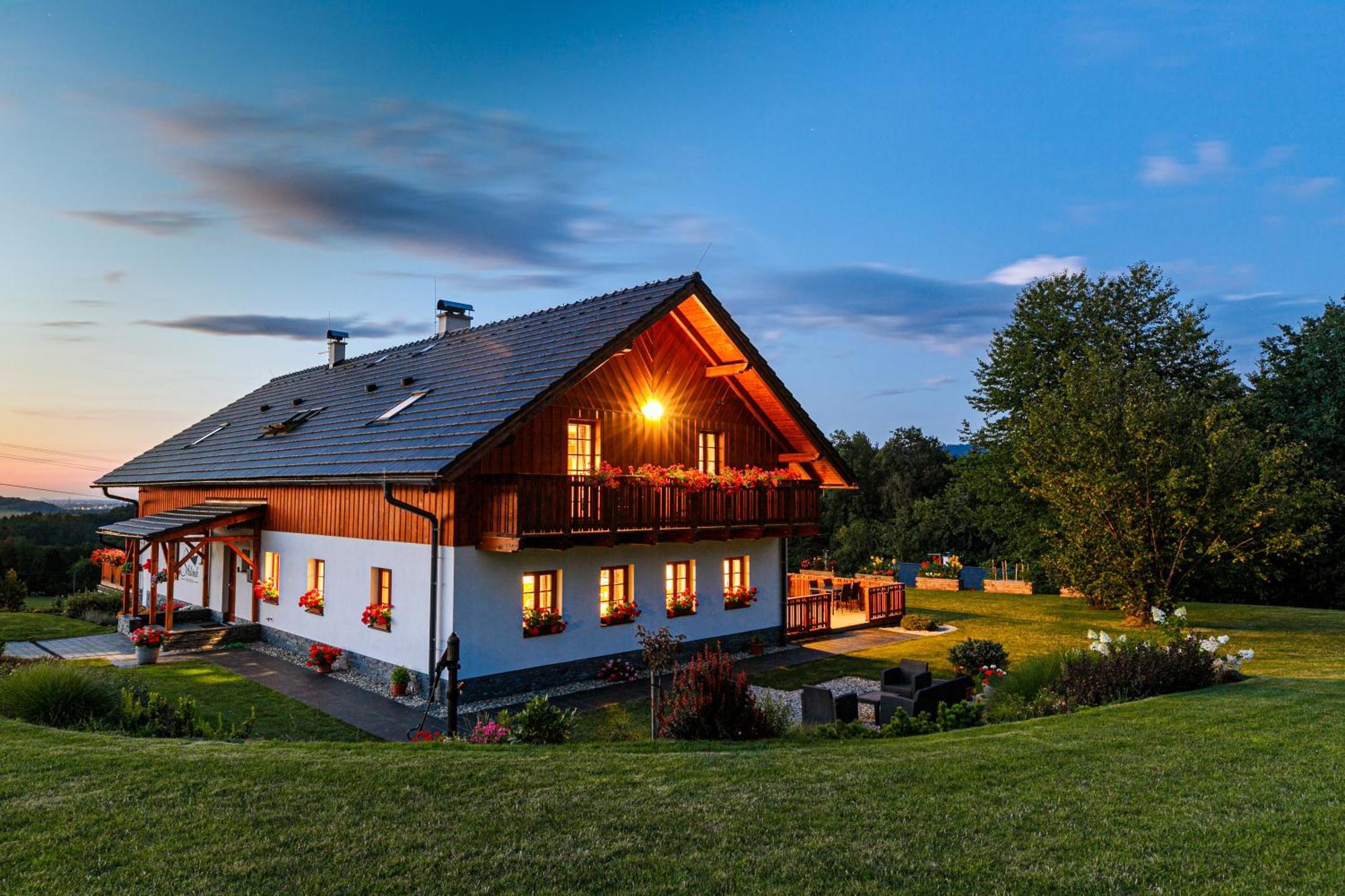 Penzion Stříbrník Krasna (Moravia-Silesia) Exterior foto